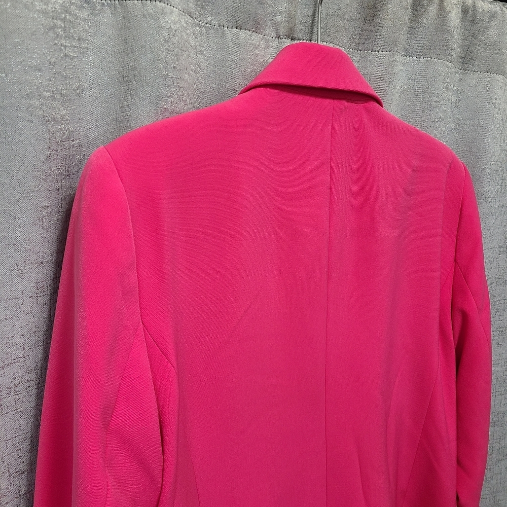 Nine West Pink The Boyfriend Blazer Double-Breasted Suit Jacket Size 8 NWT - Picture 11 of 13